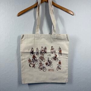 Rabbit House Bicycle Tote Cotton Canvas Bag from Amsterdam NEW